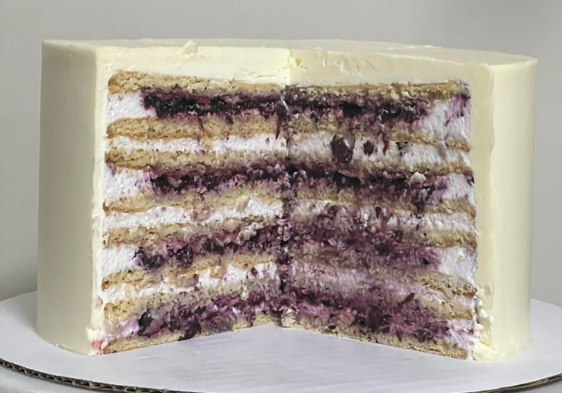 Blueberry Honey Cake