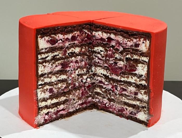 Drunk Cherry Honey Cake